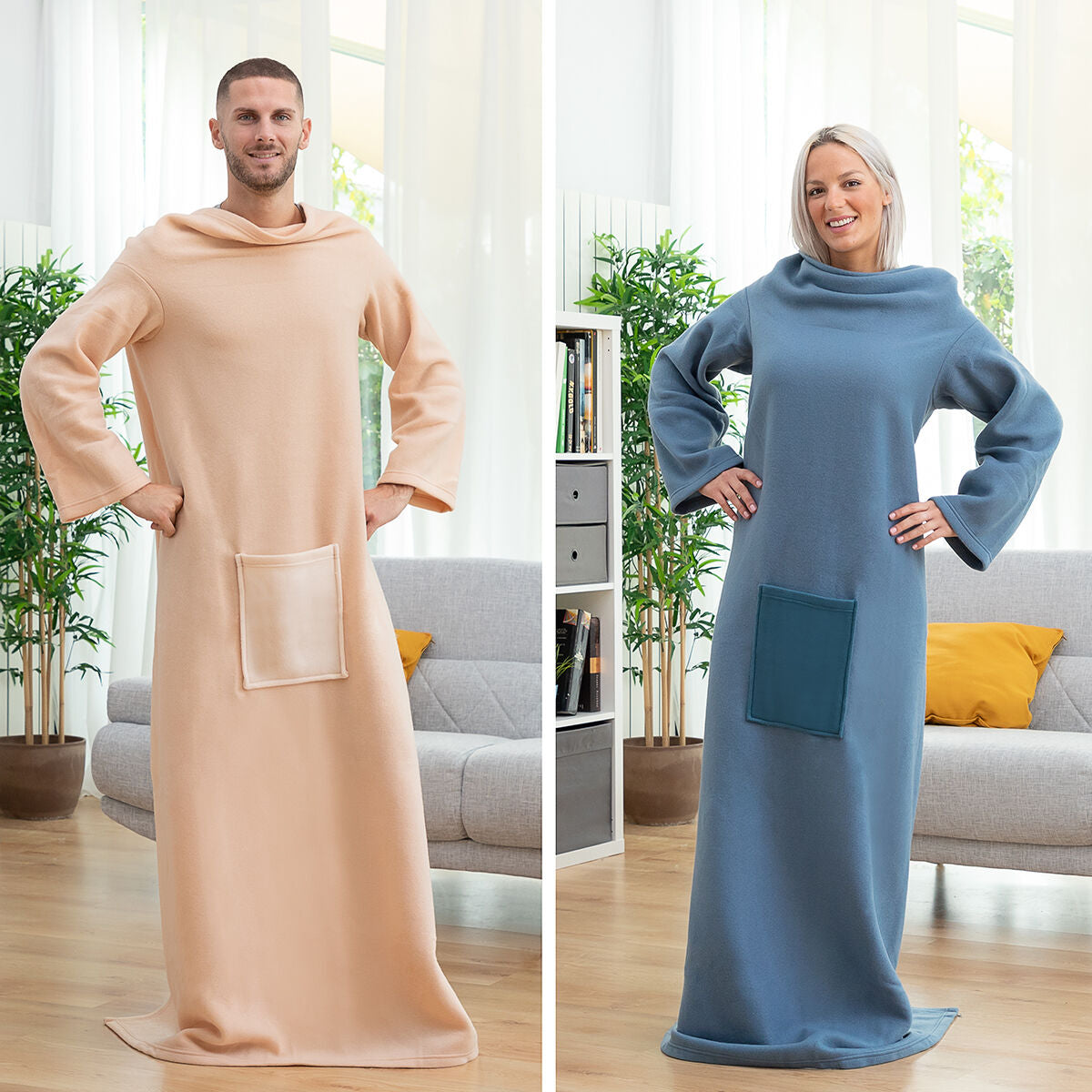 Einarm-Kuscheldecke mit Mitteltasche Faboulazy InnovaGoods