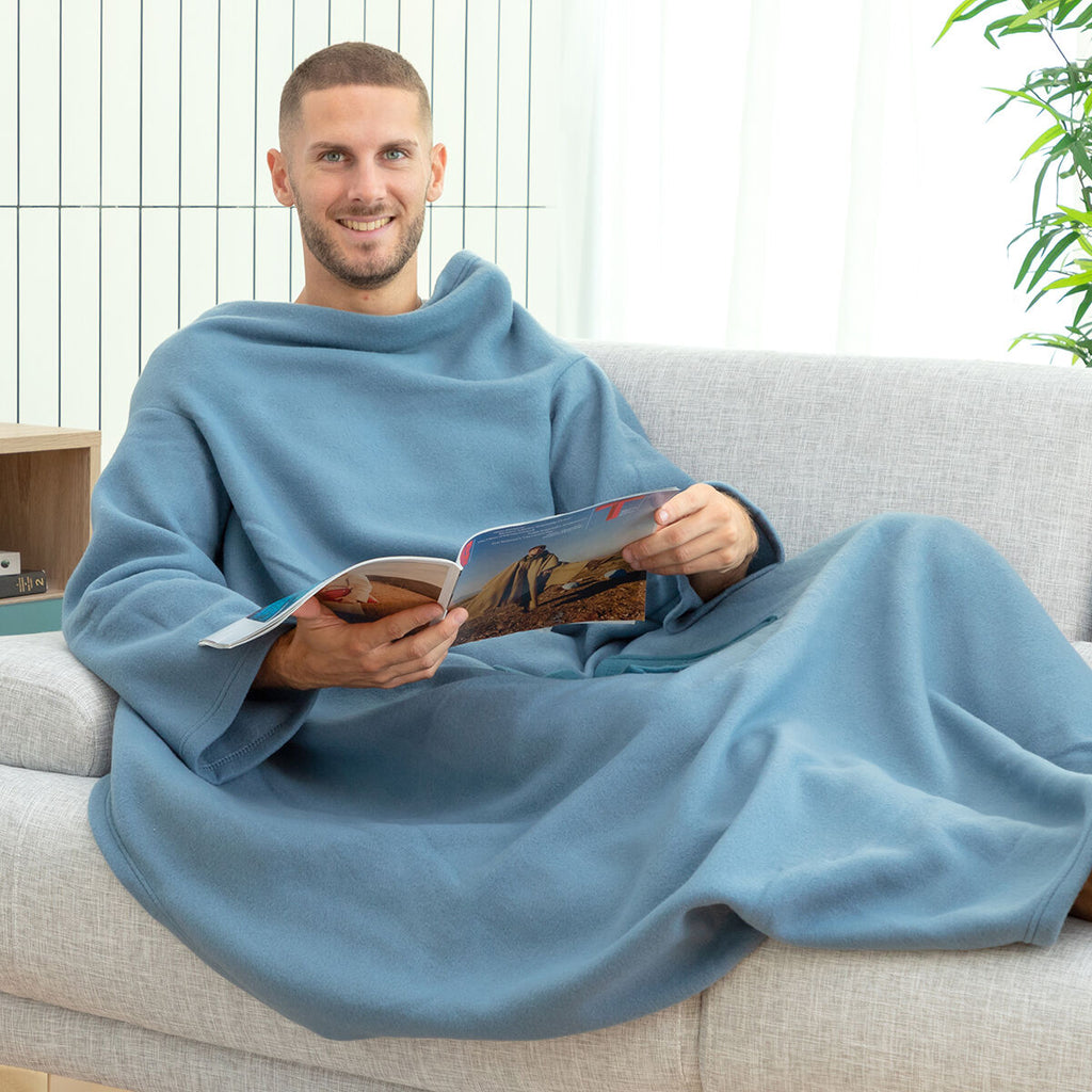 Einarm-Kuscheldecke mit Mitteltasche Faboulazy InnovaGoods