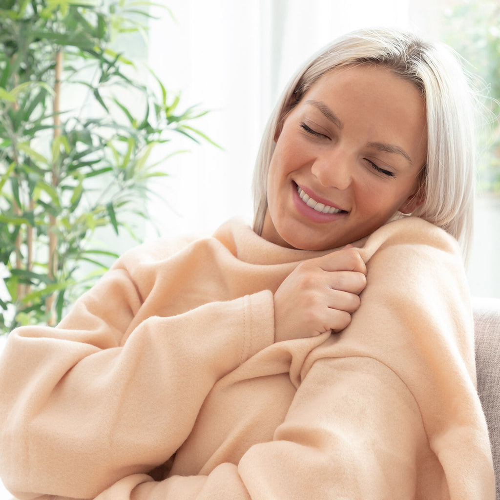Einarm-Kuscheldecke mit Mitteltasche Faboulazy InnovaGoods