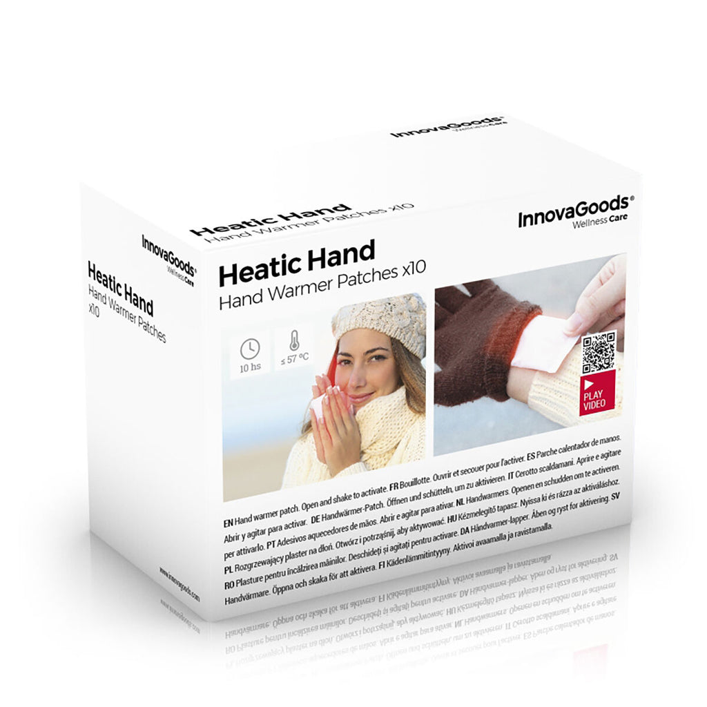 Handwärme-Patches Heatic Hand InnovaGoods 10 Stück