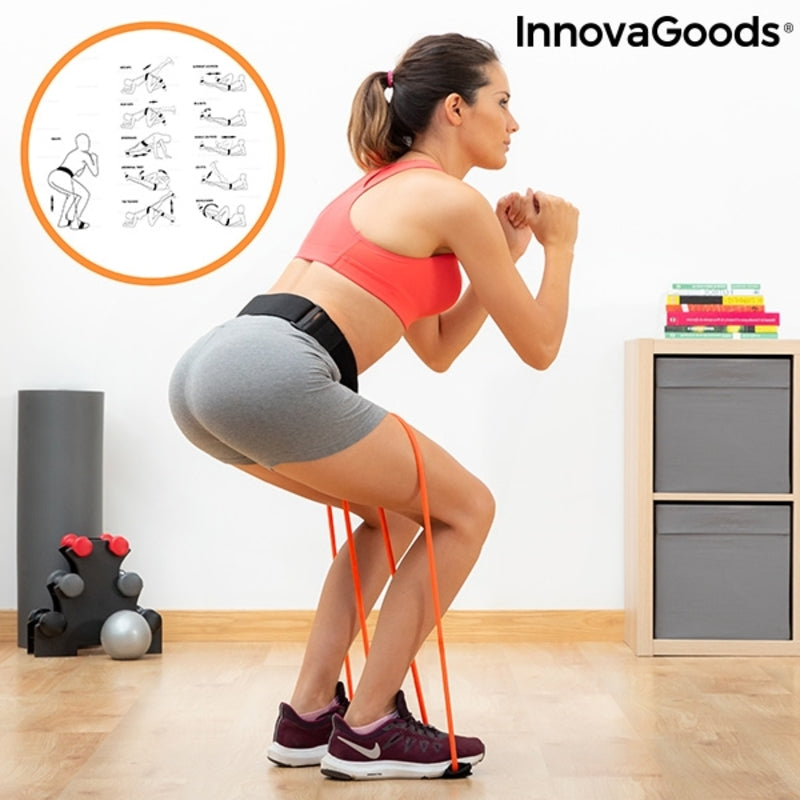 InnovaGoods Bootrainer Trainingsgürtel mit 2 Widerstandsbändern