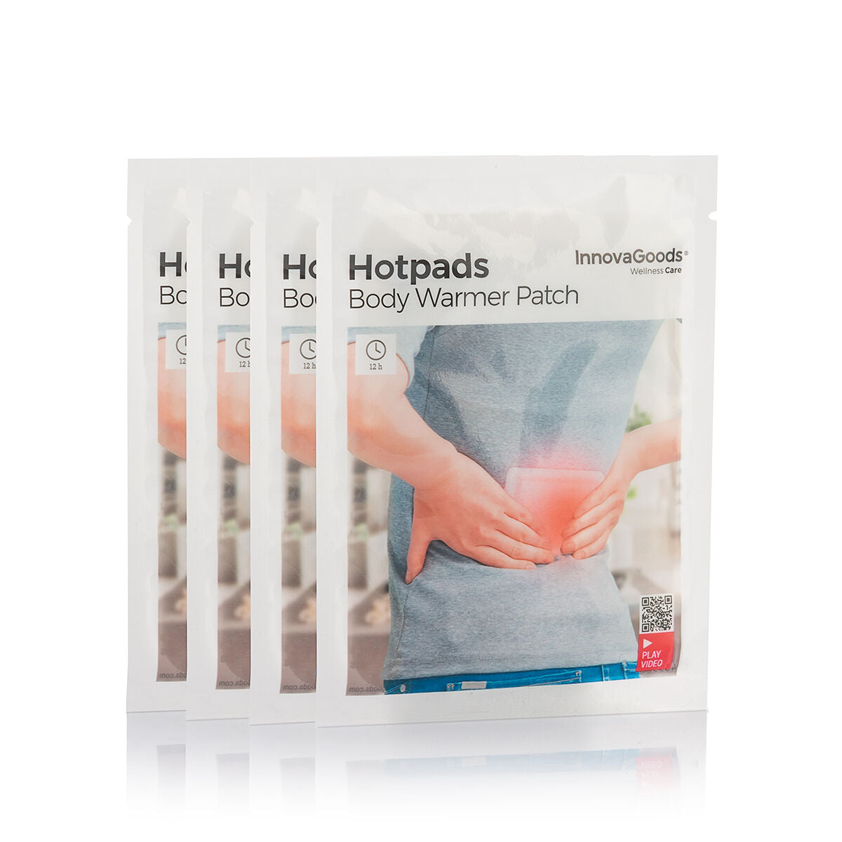 Körperwärme-Pflaster Hotpads InnovaGoods 4er-Pack