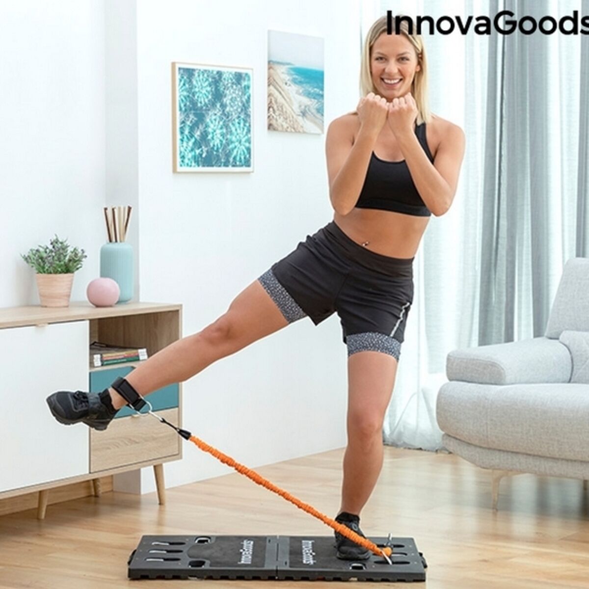 InnovaGoods Gympak Max tragbares Trainingssystem mit Zubehör