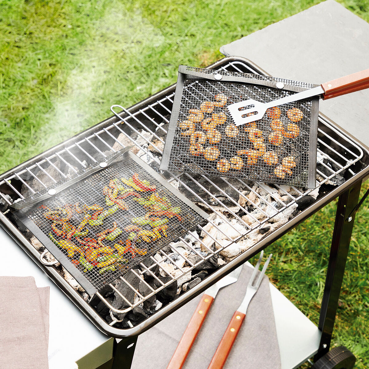 Grillnetz-Beutel BBQNet InnovaGoods 2er-Set