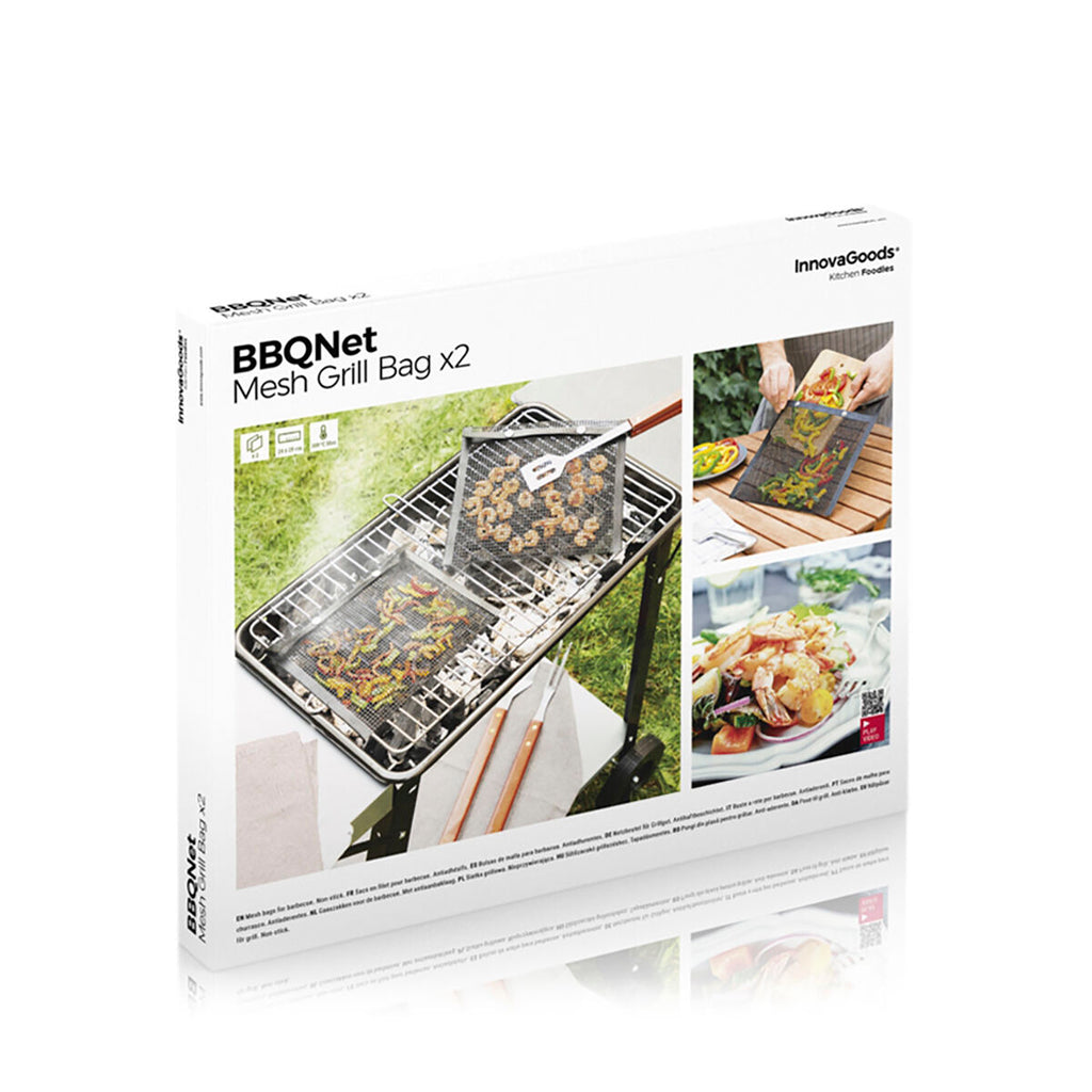 Grillnetz-Beutel BBQNet InnovaGoods 2er-Set