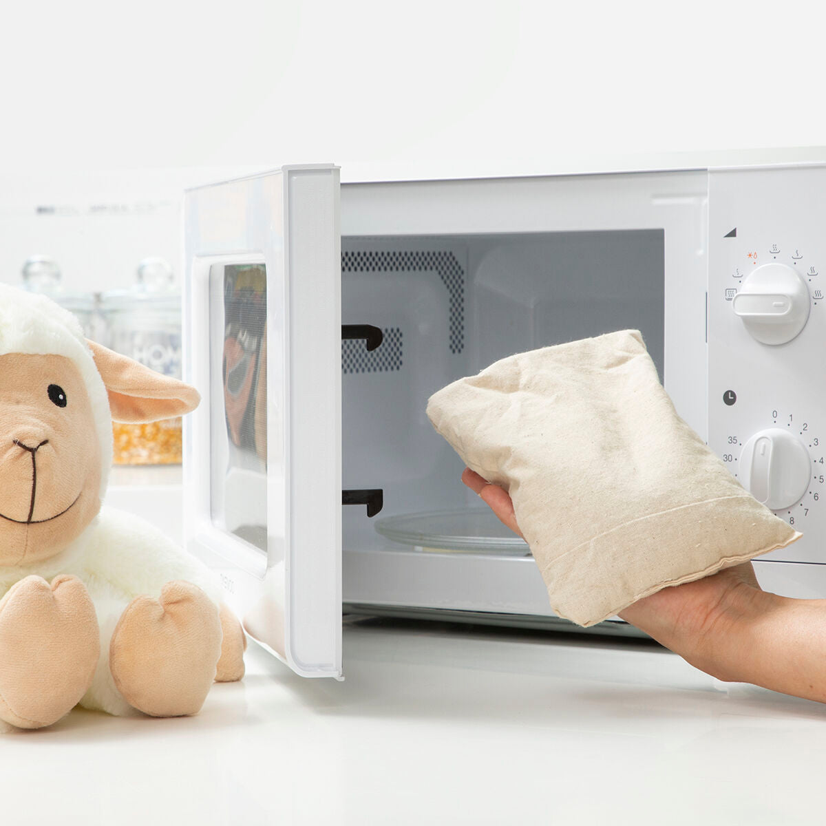 Schaf-Kuscheltier mit Wärme- und Kühleffekt Wooly InnovaGoods