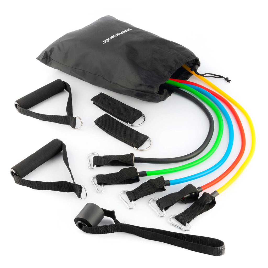 Widerstandsbänder-Set mit Zubehör und Übungsanleitung Rebainer InnovaGoods 5-teilig