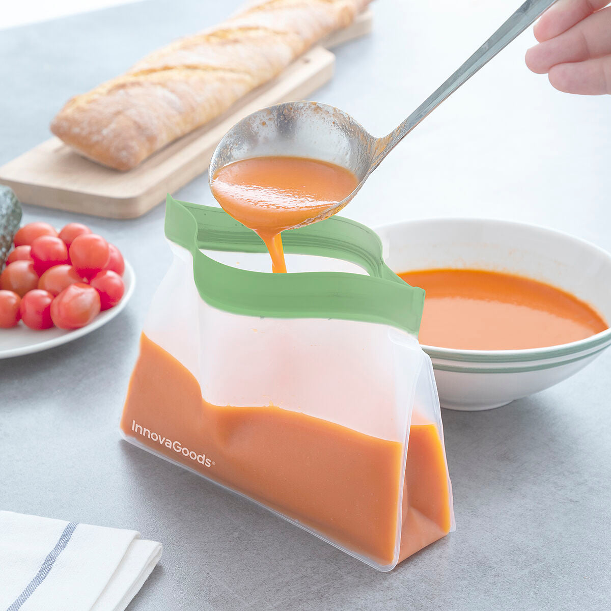 Set Wiederverwendbarer Hermetisch Verschlossener Beutel Zags InnovaGoods 6er-Set