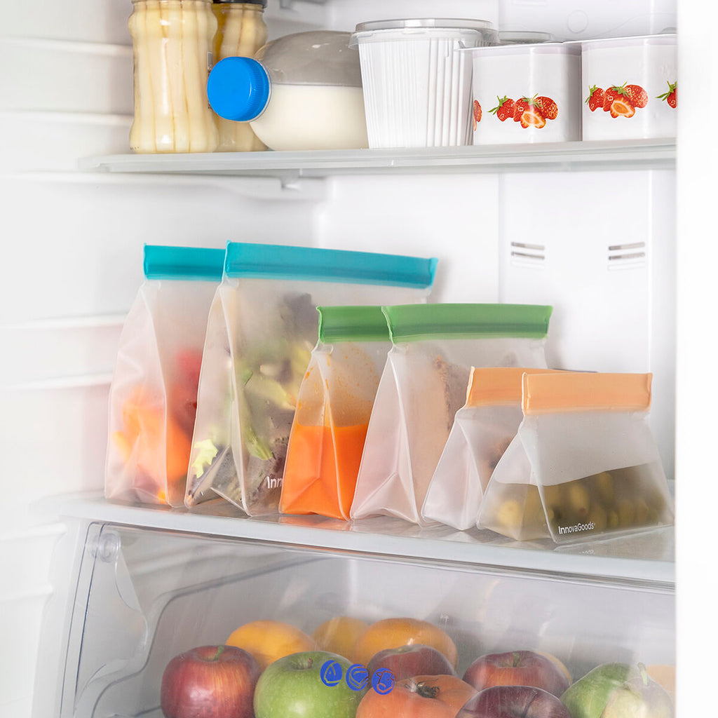 Set Wiederverwendbarer Hermetisch Verschlossener Beutel Zags InnovaGoods 6er-Set