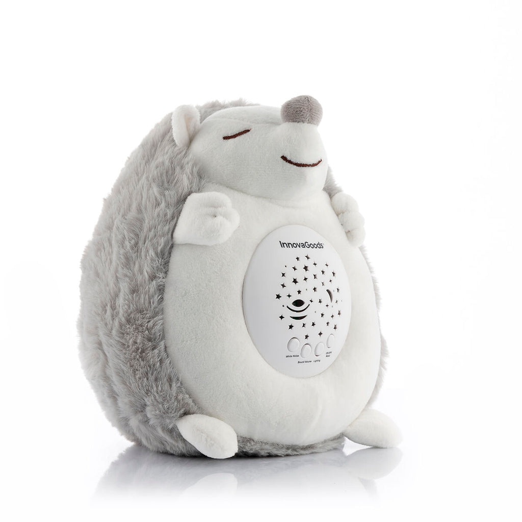 Igel-Kuscheltier mit Weißem Rauschen und Nachtlicht-Projektor Spikey InnovaGoods