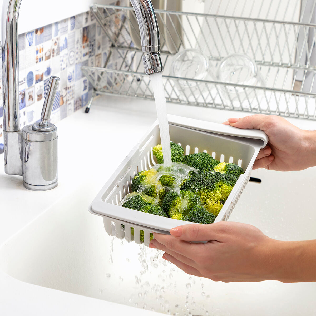 InnovaGoods Friwer ausziehbare Kühlschrankorganizer – 2er-Set