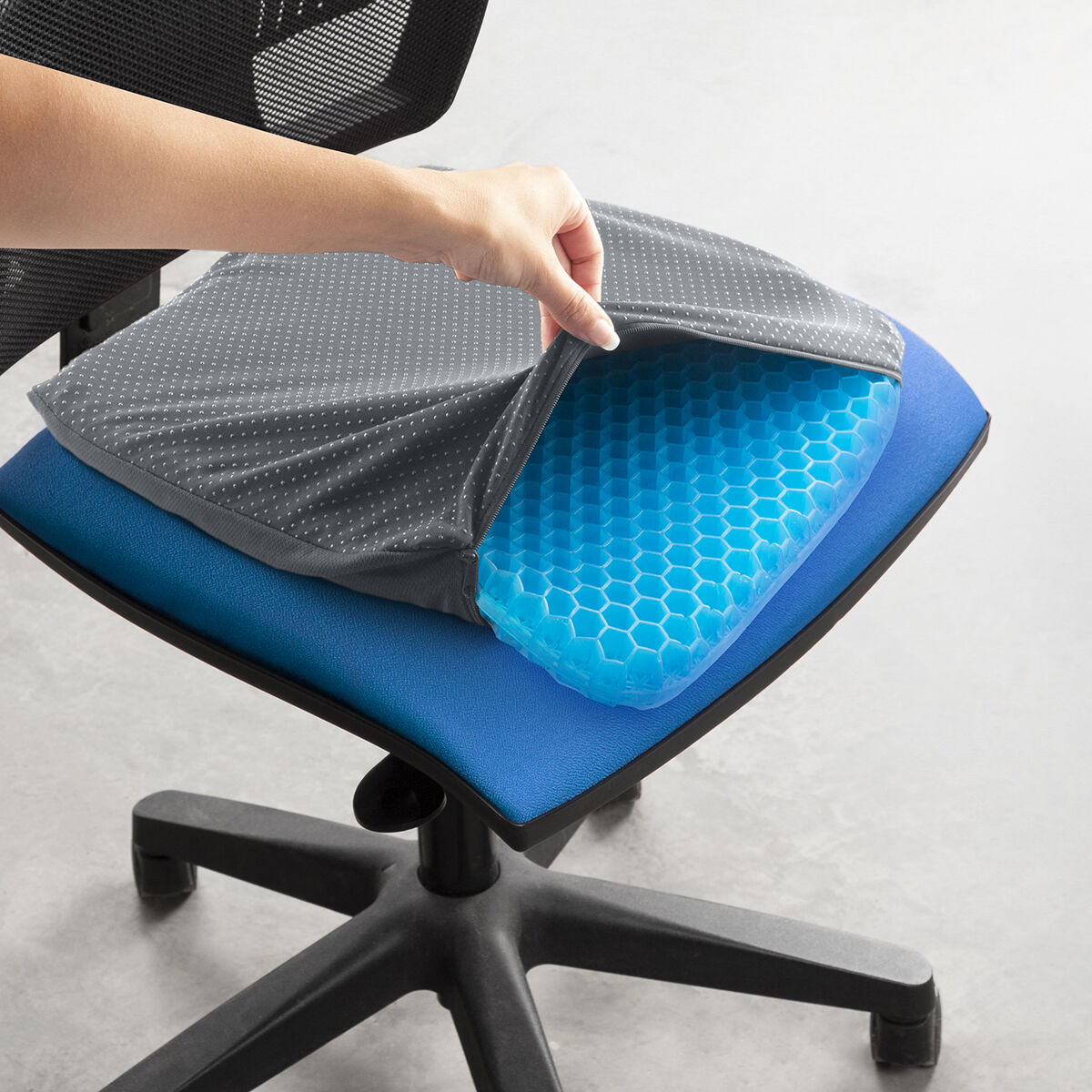 Wabenförmiges Gel-Sitzkissen Hexafresh InnovaGoods