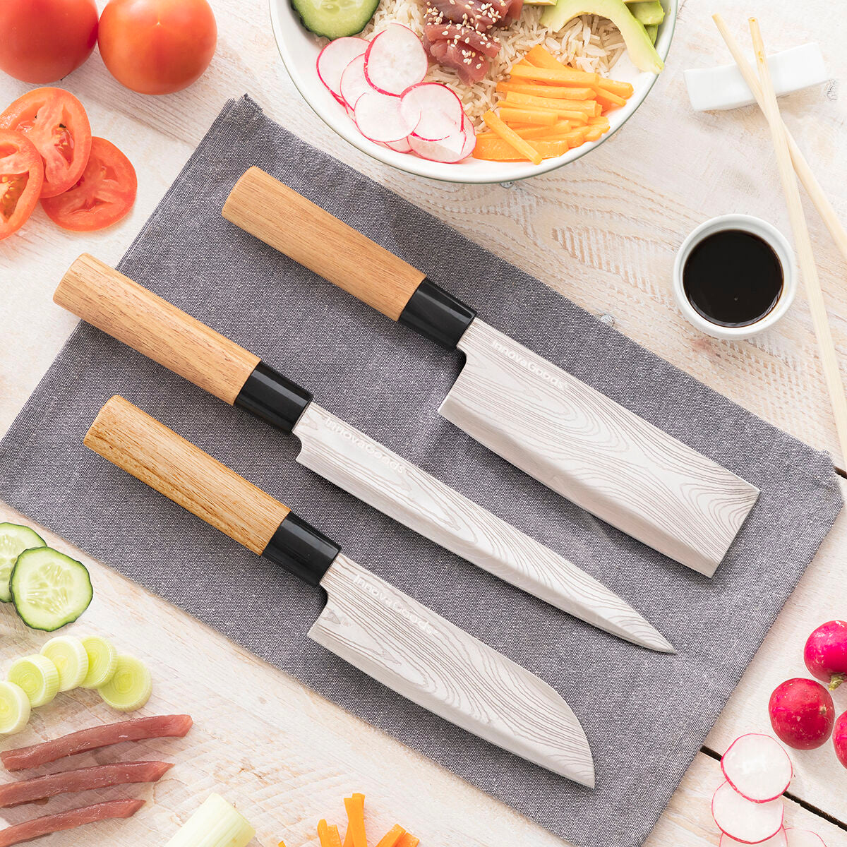 Messerset mit Profi-Tragekoffer Damas·Q InnovaGoods