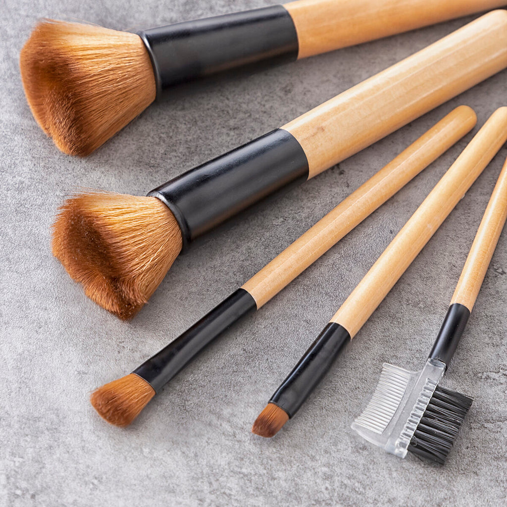 Make-up-Pinsel-Set mit Etui Miset InnovaGoods 5 Stück