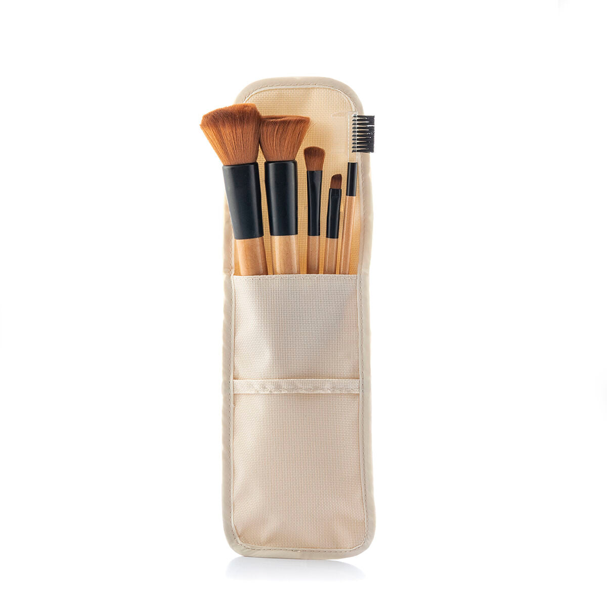 Make-up-Pinsel-Set mit Etui Miset InnovaGoods 5 Stück