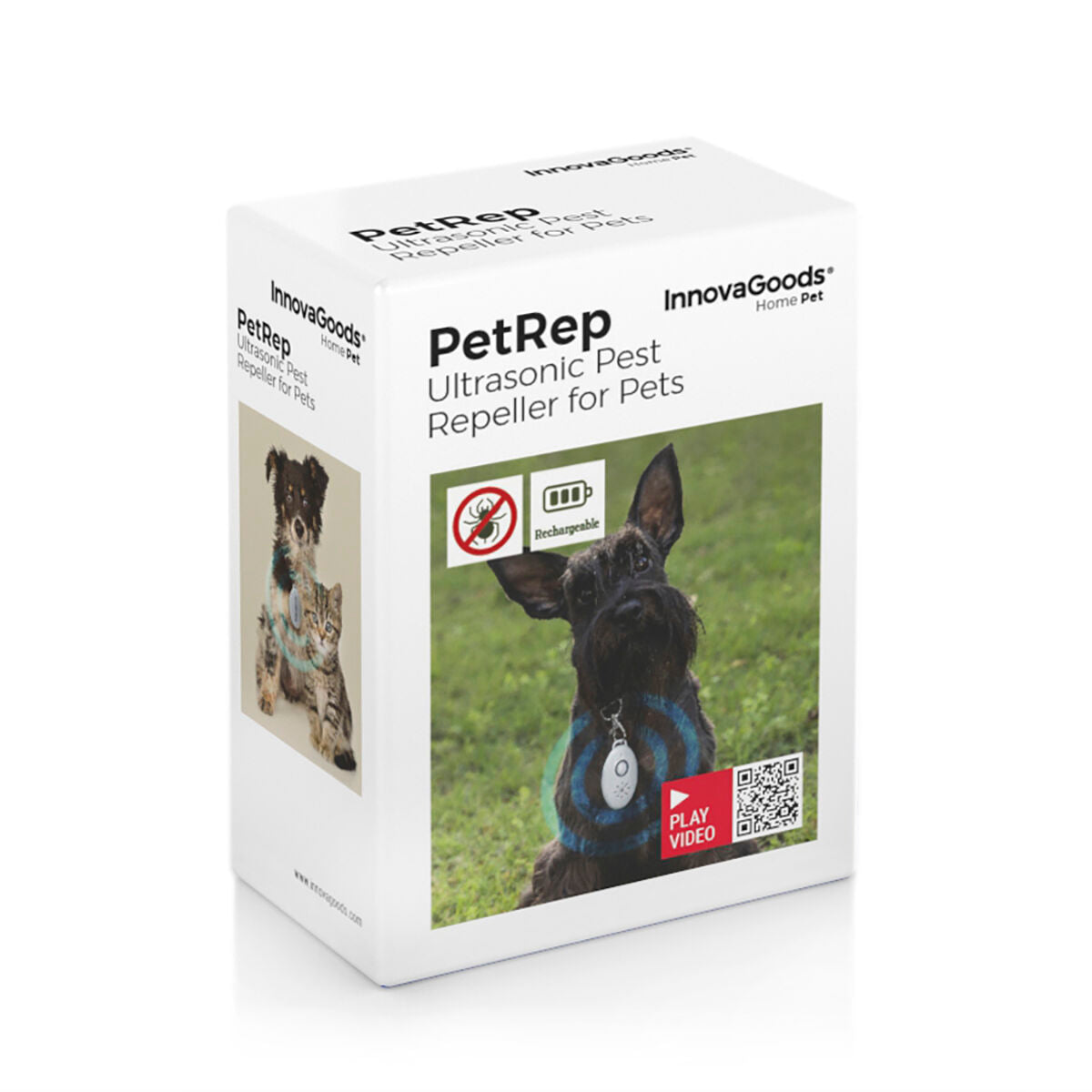 InnovaGoods PetRep wiederaufladbarer Parasitenabwehrer für Haustiere