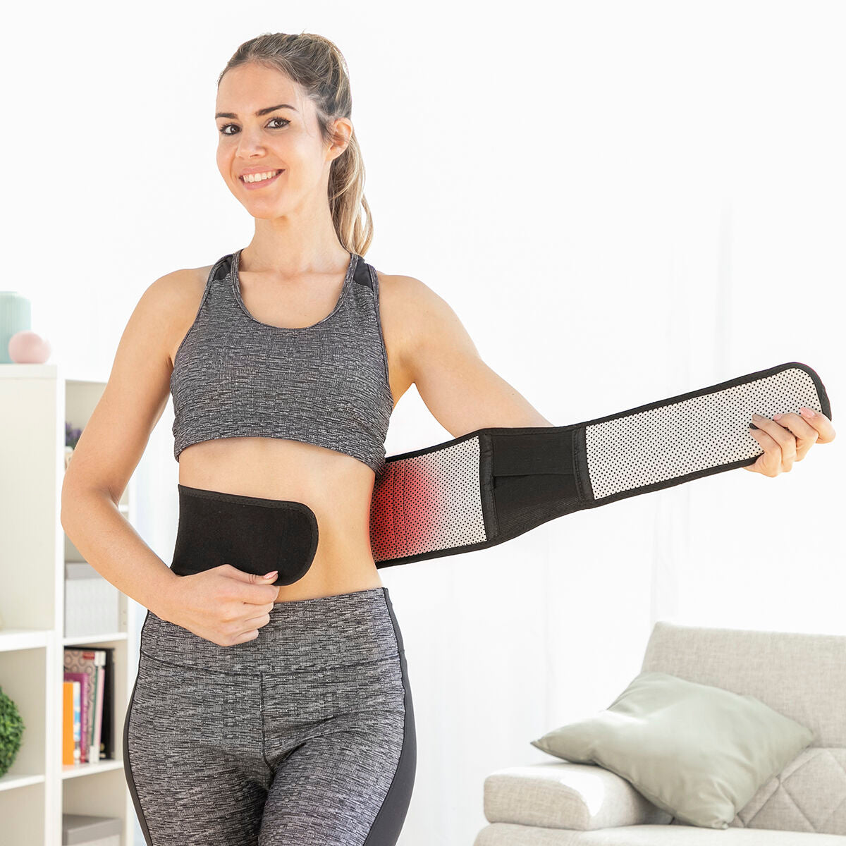InnovaGoods Tourmabelt Stützgürtel mit Turmalin-Magneten