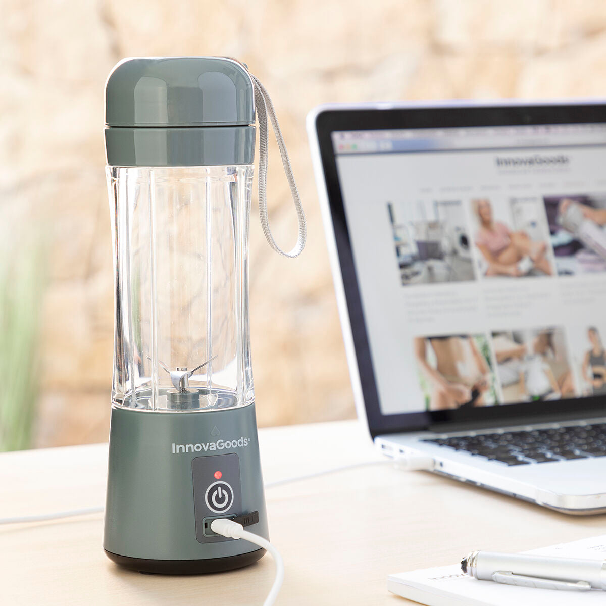 InnovaGoods Shakuit Akku-Bechermixer – 380 ml