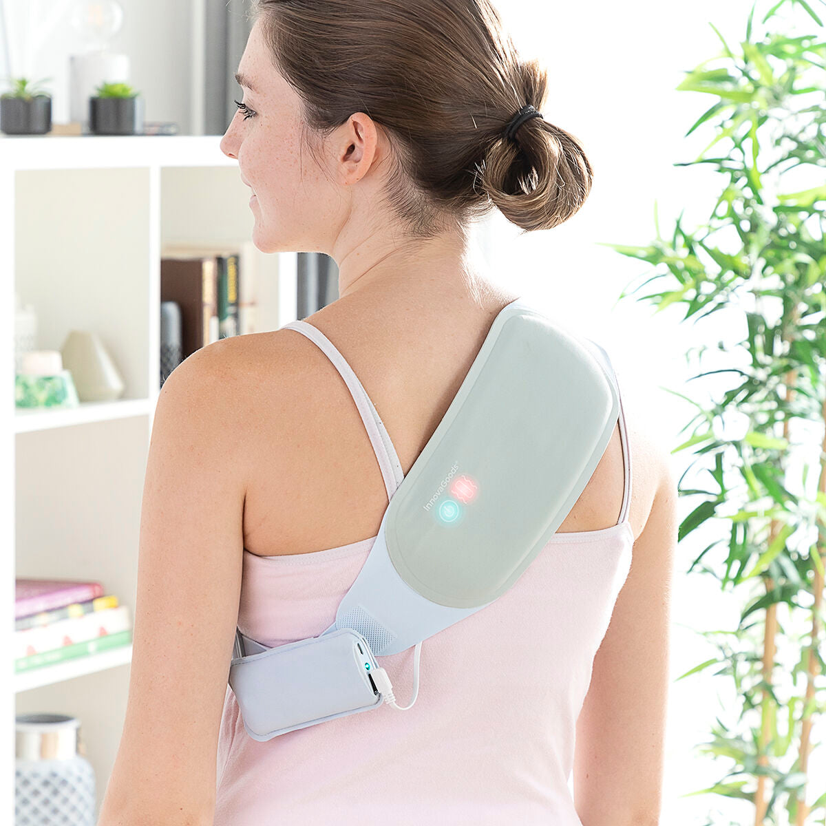 Wiederaufladbarer kabelloser Massage- und Wärmegürtel Beldisse InnovaGoods