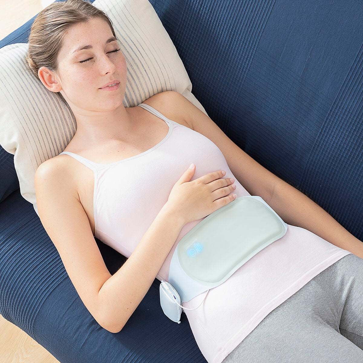 Wiederaufladbarer kabelloser Massage- und Wärmegürtel Beldisse InnovaGoods