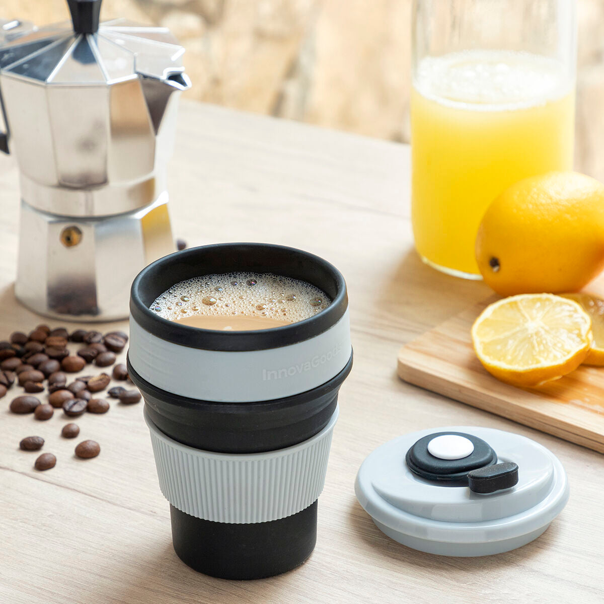 Faltbarer Silikonbecher Flahsie InnovaGoods