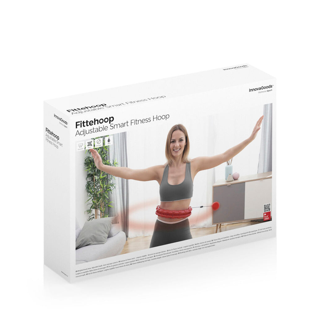 InnovaGoods Fittehoop Verstellbarer Fitnessreifen mit 280-g-Gewicht