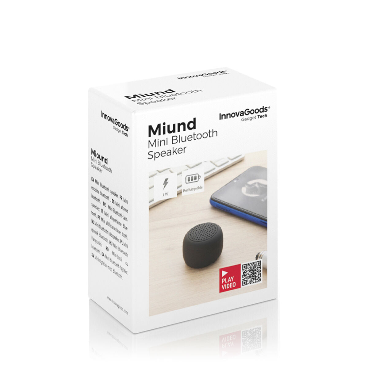 Wiederaufladbarer Kabelloser Mini-Lautsprecher Miund InnovaGoods