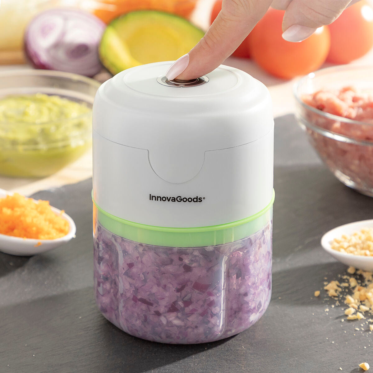 InnovaGoods Echoppie Akku-Mini-Zerkleinerer – 250 ml