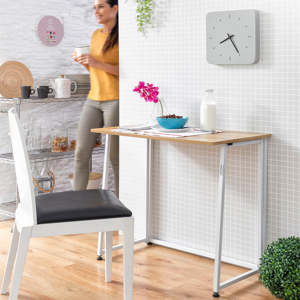 InnovaGoods Dolenkaf Klapp-Schreibtisch – Beige/Weiß