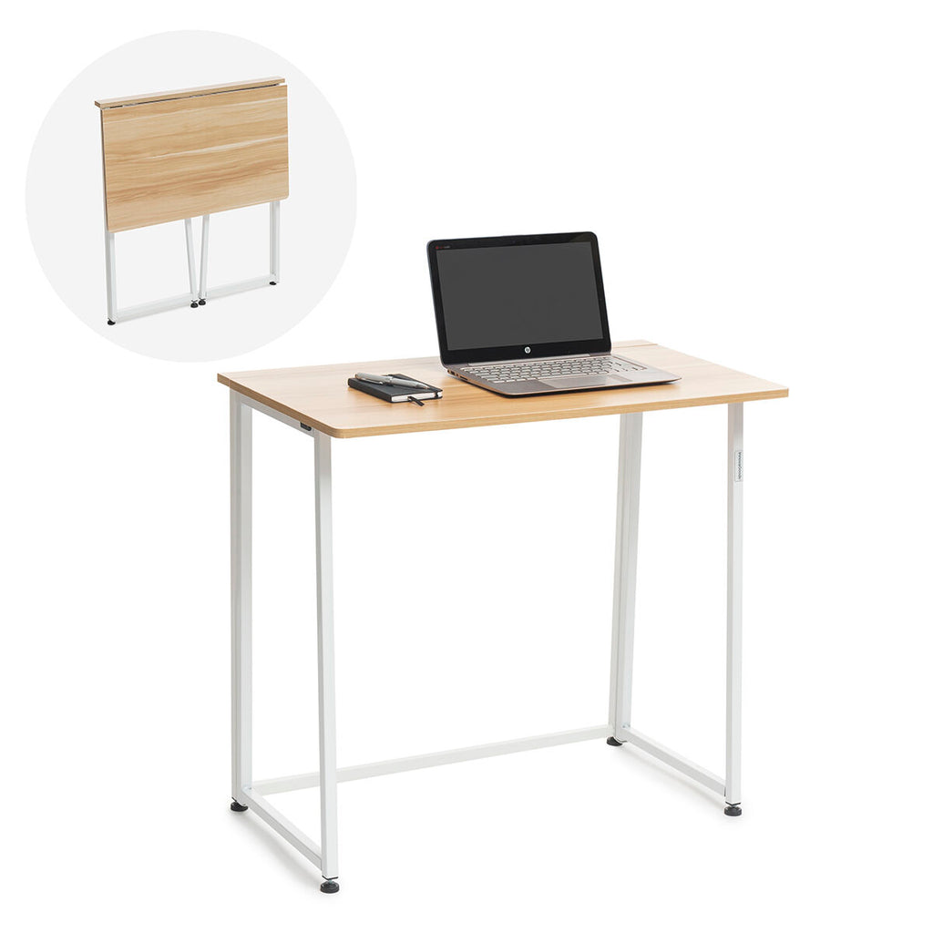 InnovaGoods Dolenkaf Klapp-Schreibtisch – Beige/Weiß