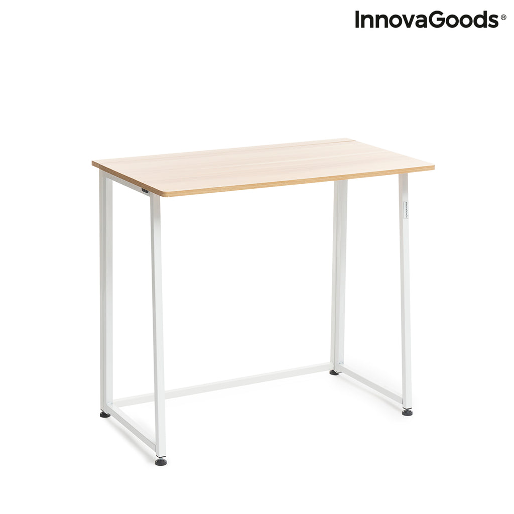 InnovaGoods Dolenkaf Klapp-Schreibtisch – Beige/Weiß