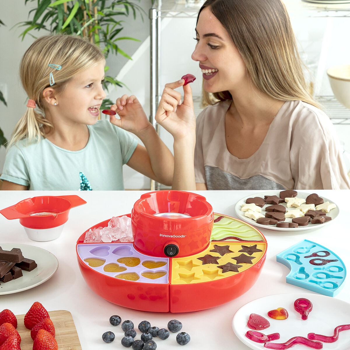 2-in-1 Gummibärchen- & Schokoladenfondue-Maschine Yupot InnovaGoods 40 W