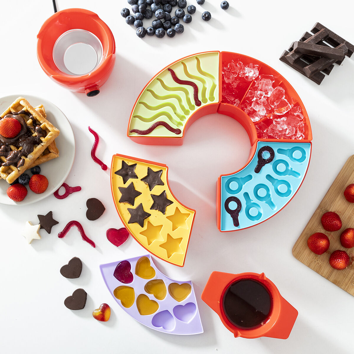 2-in-1 Gummibärchen- & Schokoladenfondue-Maschine Yupot InnovaGoods 40 W