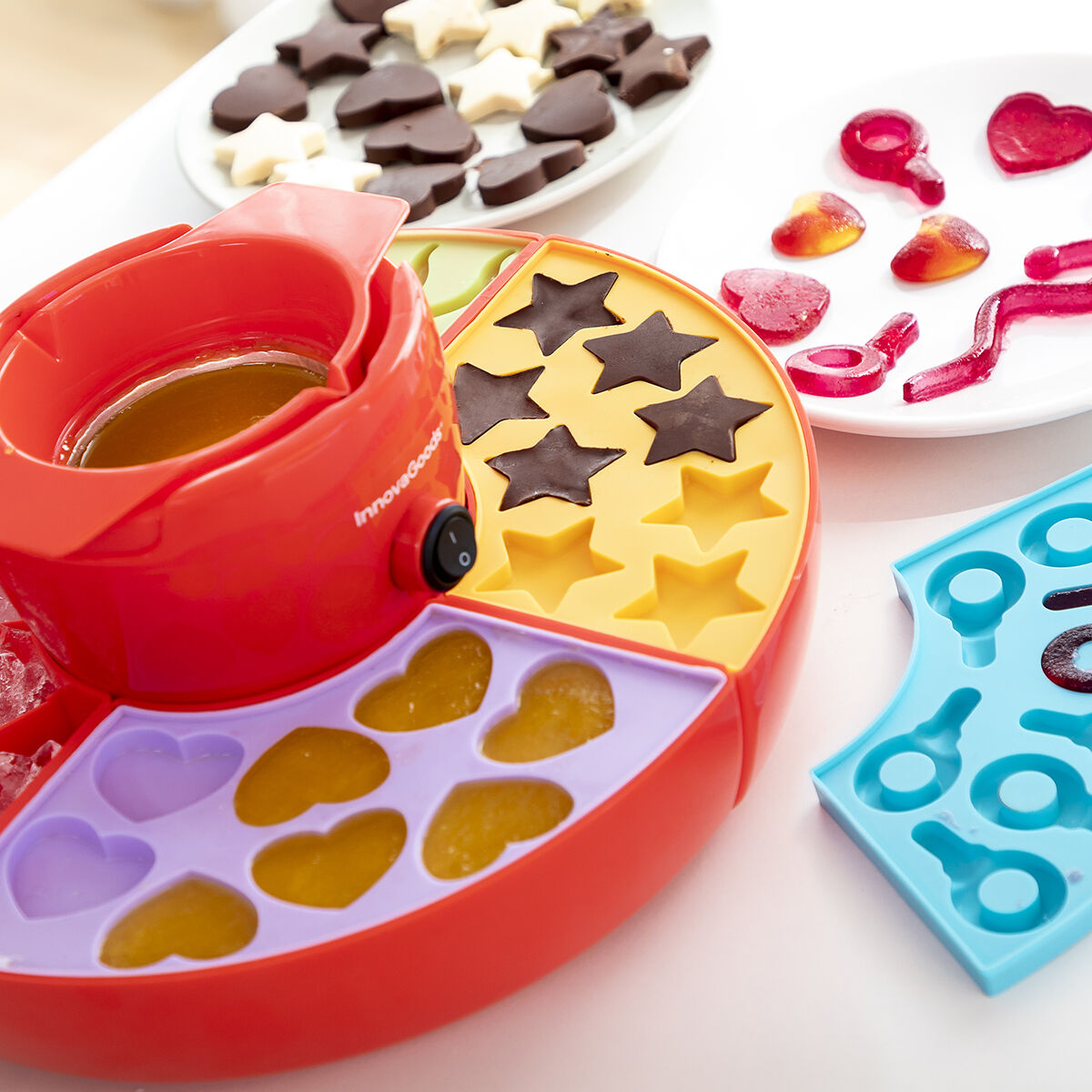 2-in-1 Gummibärchen- & Schokoladenfondue-Maschine Yupot InnovaGoods 40 W