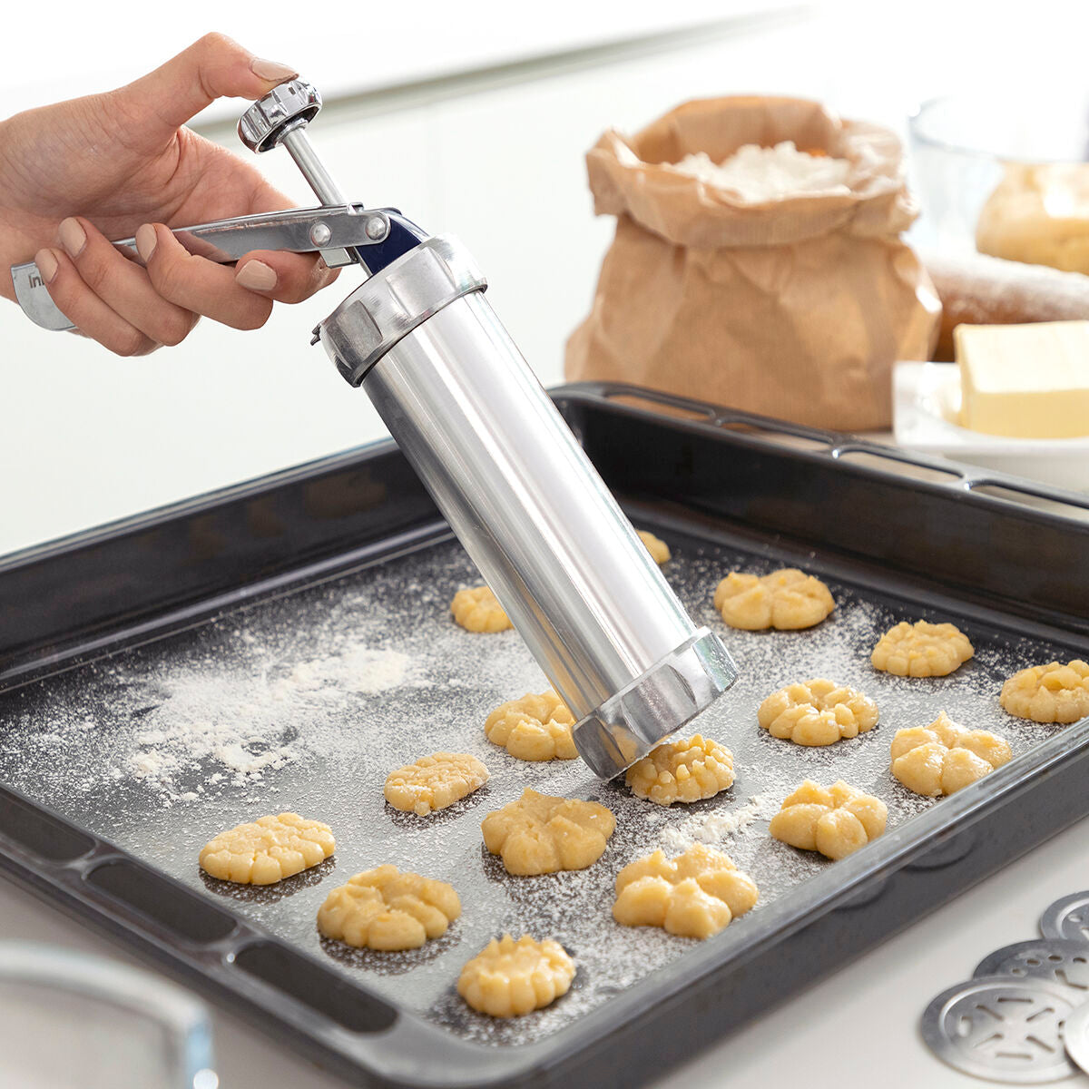 2-in-1 Keksformer und Spritzbeutel Prekies InnovaGoods