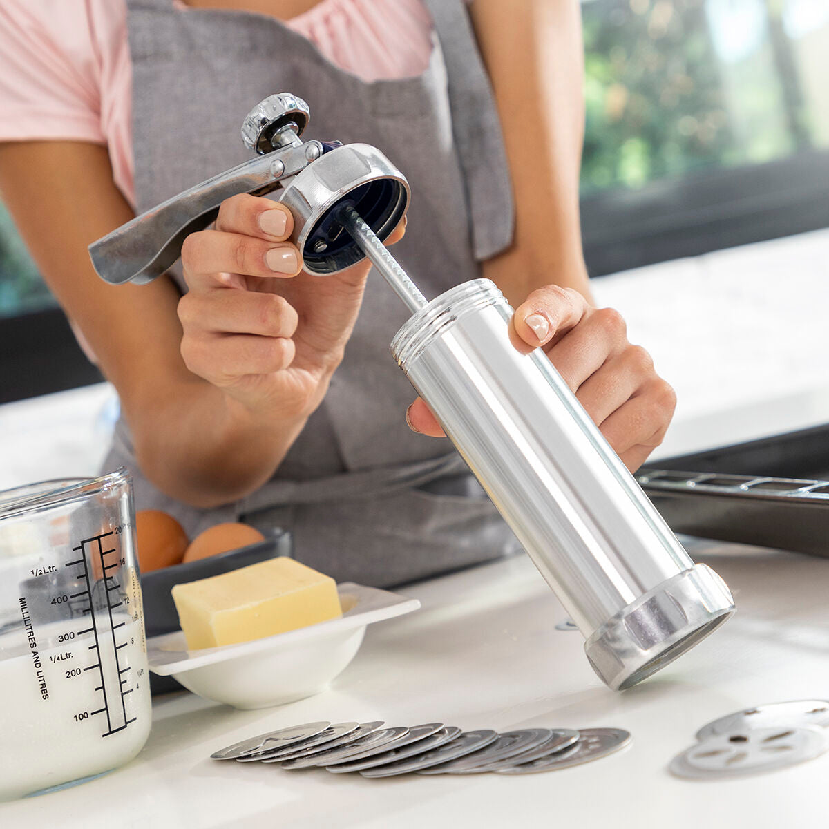 2-in-1 Keksformer und Spritzbeutel Prekies InnovaGoods