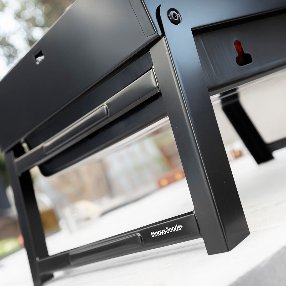 InnovaGoods BearBQ Klappbarer Holzkohlegrill für 2 Personen