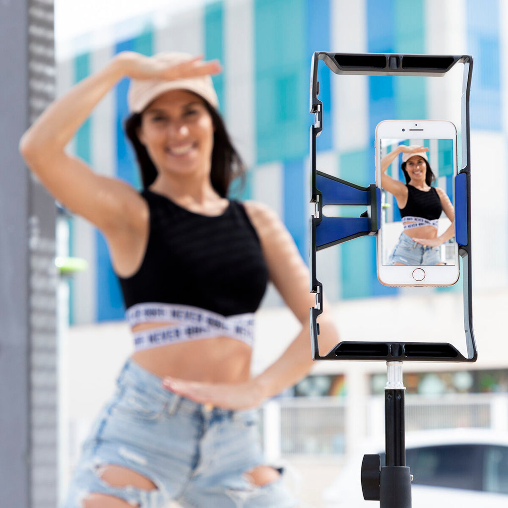 InnovaGoods Stafect Smartphone-Halterung mit zwei Griffen und Stativbefestigung
