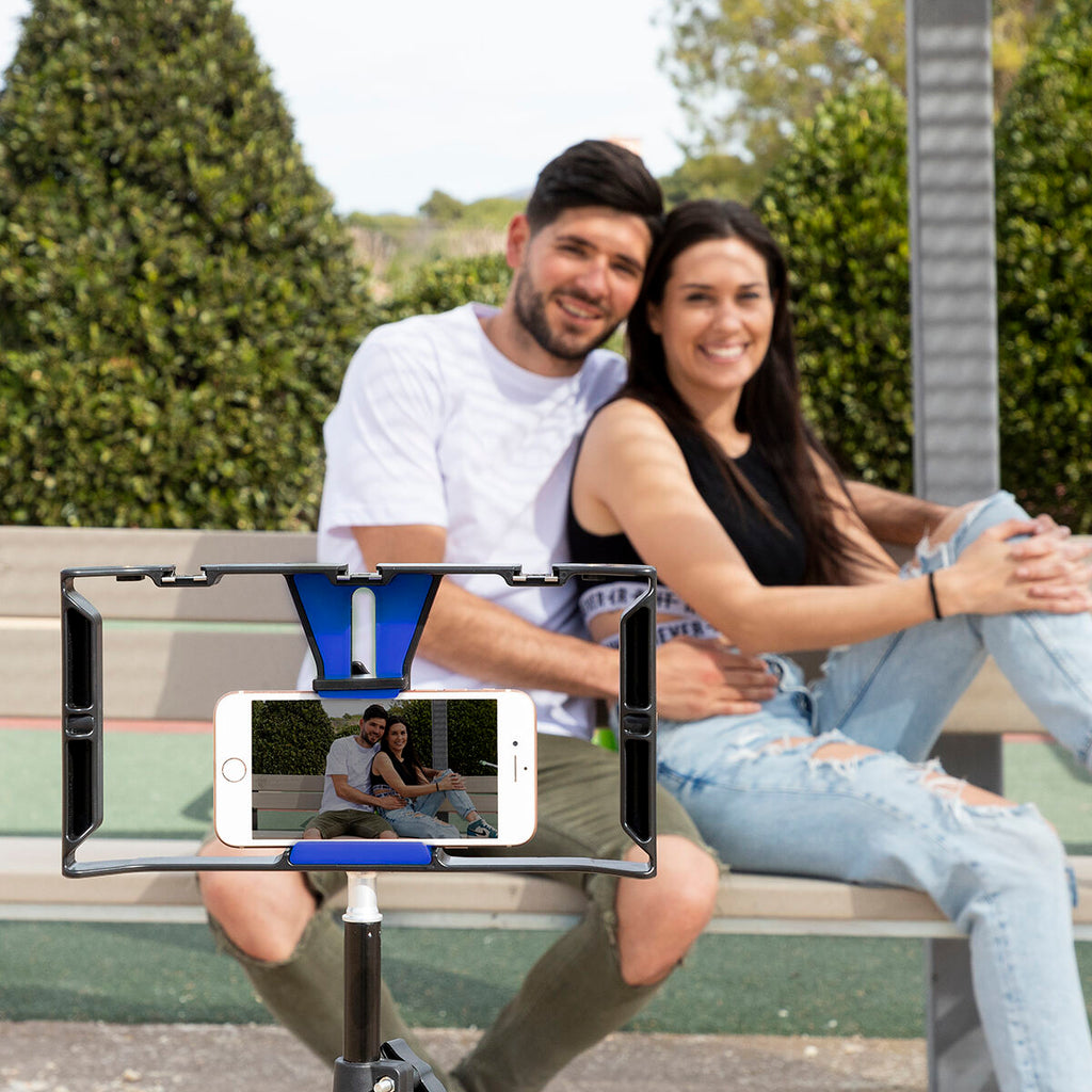 InnovaGoods Stafect Smartphone-Halterung mit zwei Griffen und Stativbefestigung