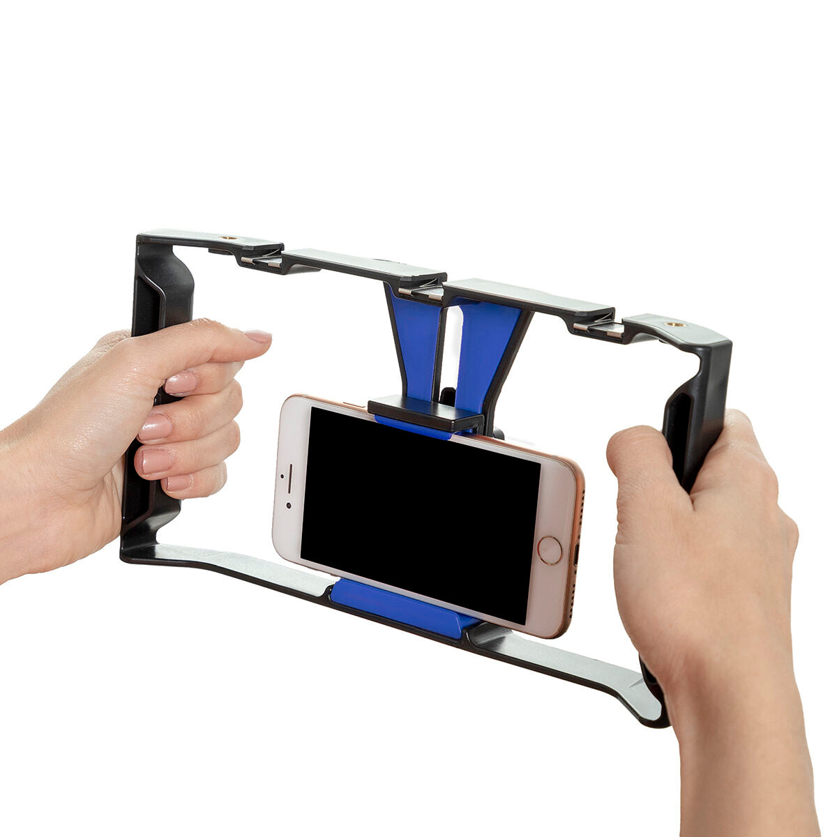 InnovaGoods Stafect Smartphone-Halterung mit zwei Griffen und Stativbefestigung