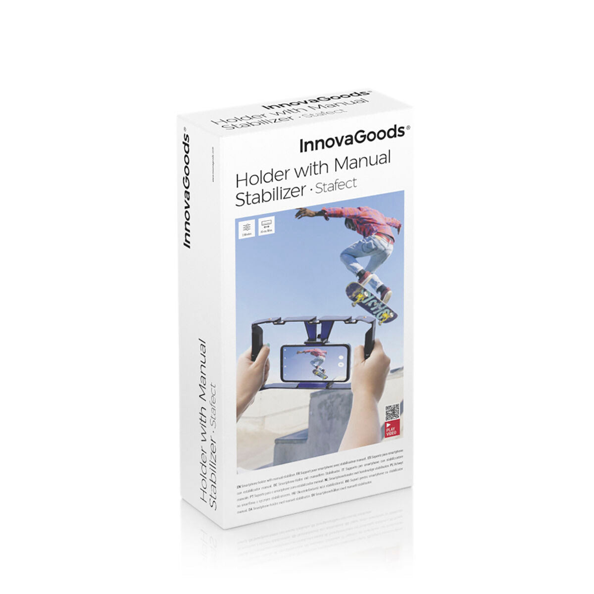 InnovaGoods Stafect Smartphone-Halterung mit zwei Griffen und Stativbefestigung