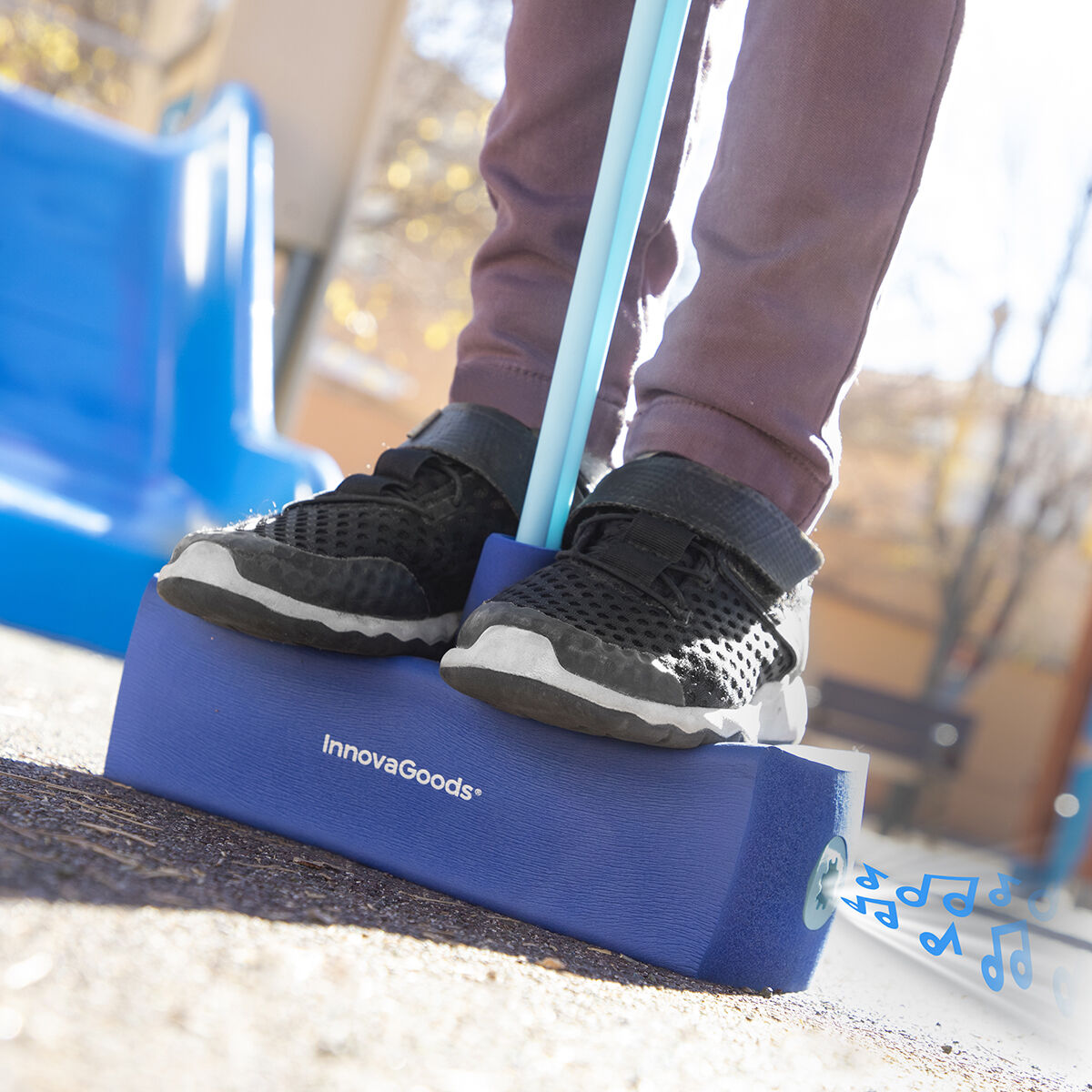 InnovaGoods Funp Pogo-Hüpfspielzeug mit Sound – Blau