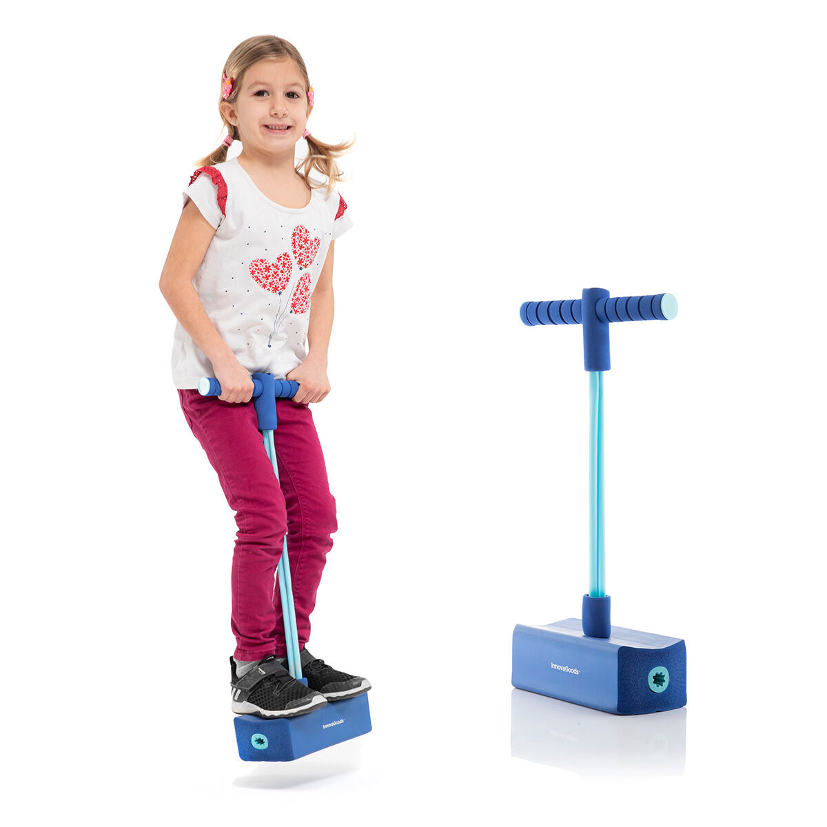 InnovaGoods Funp Pogo-Hüpfspielzeug mit Sound – Blau