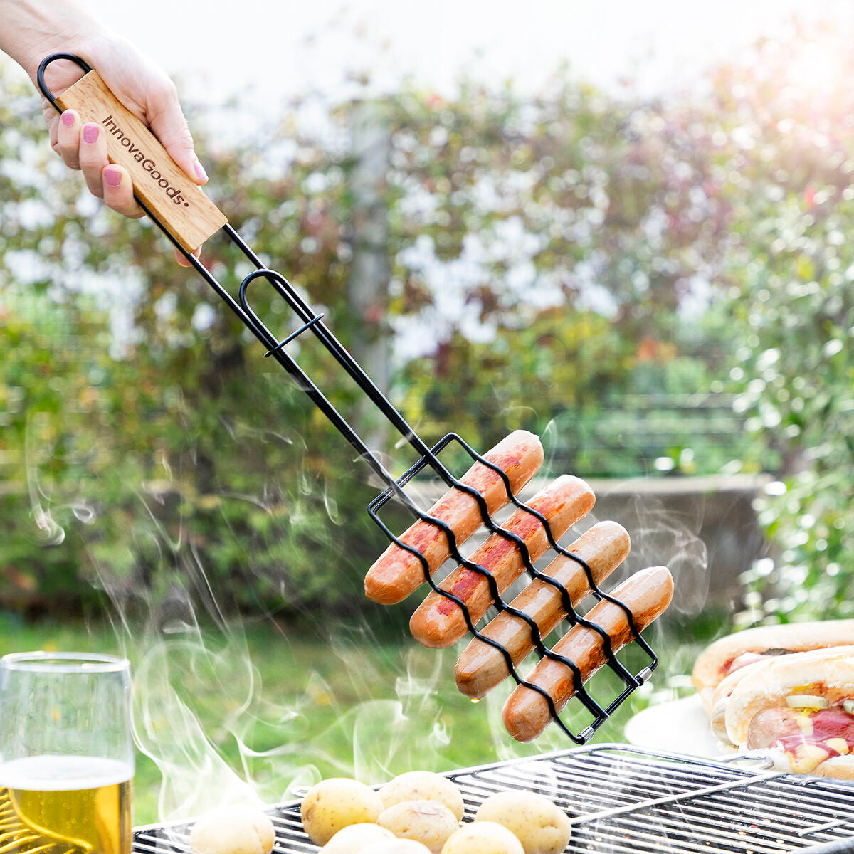 Grillzange für Würstchen Sosket InnovaGoods