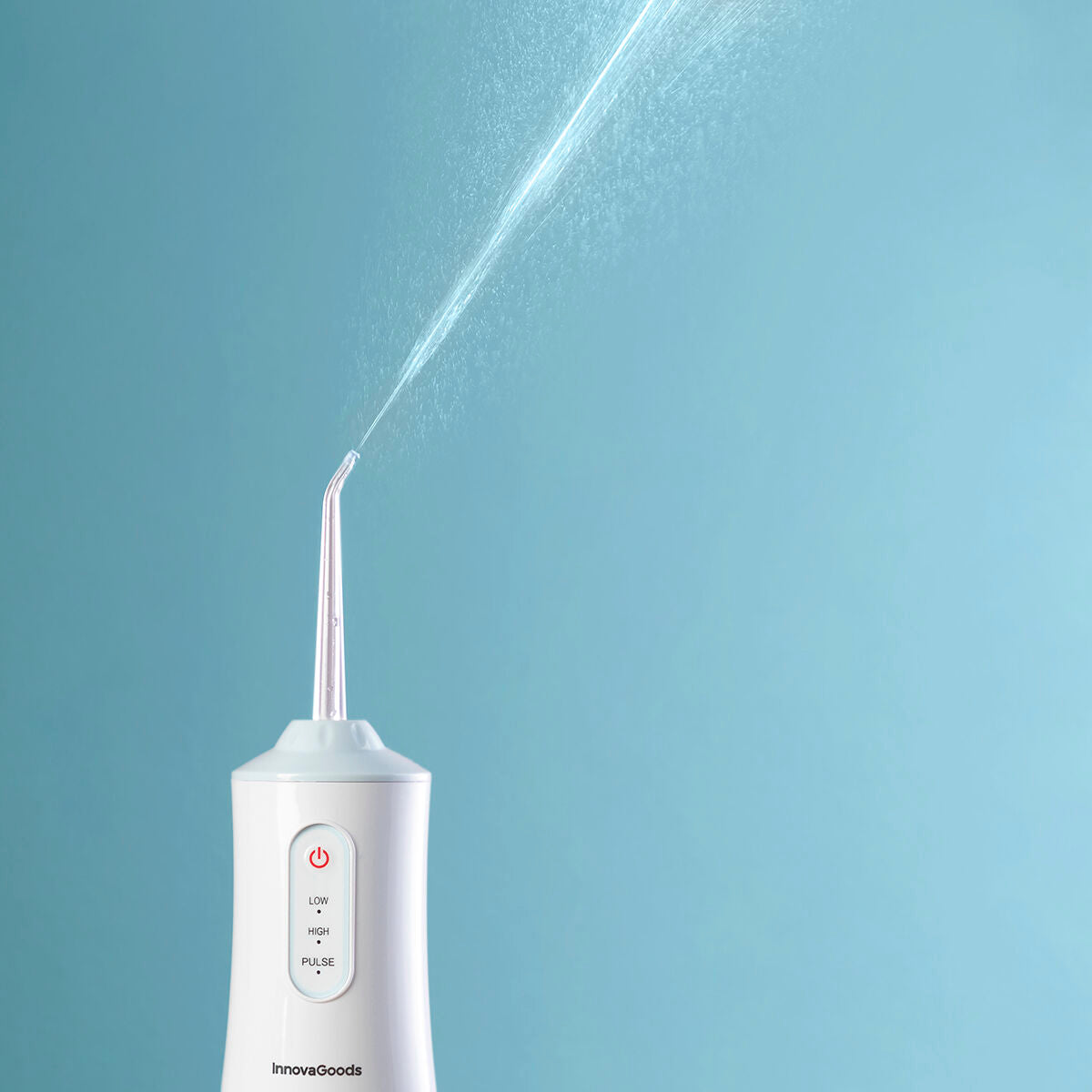 InnovaGoods Denter Munddusche elektrisch kabellos – 220 ml, IPX7, 3 Modi, 4 Aufsteckdüsen
