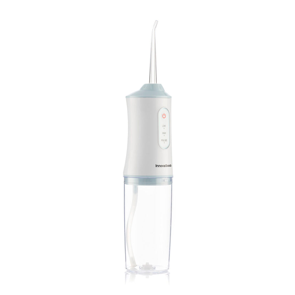 InnovaGoods Denter Munddusche elektrisch kabellos – 220 ml, IPX7, 3 Modi, 4 Aufsteckdüsen