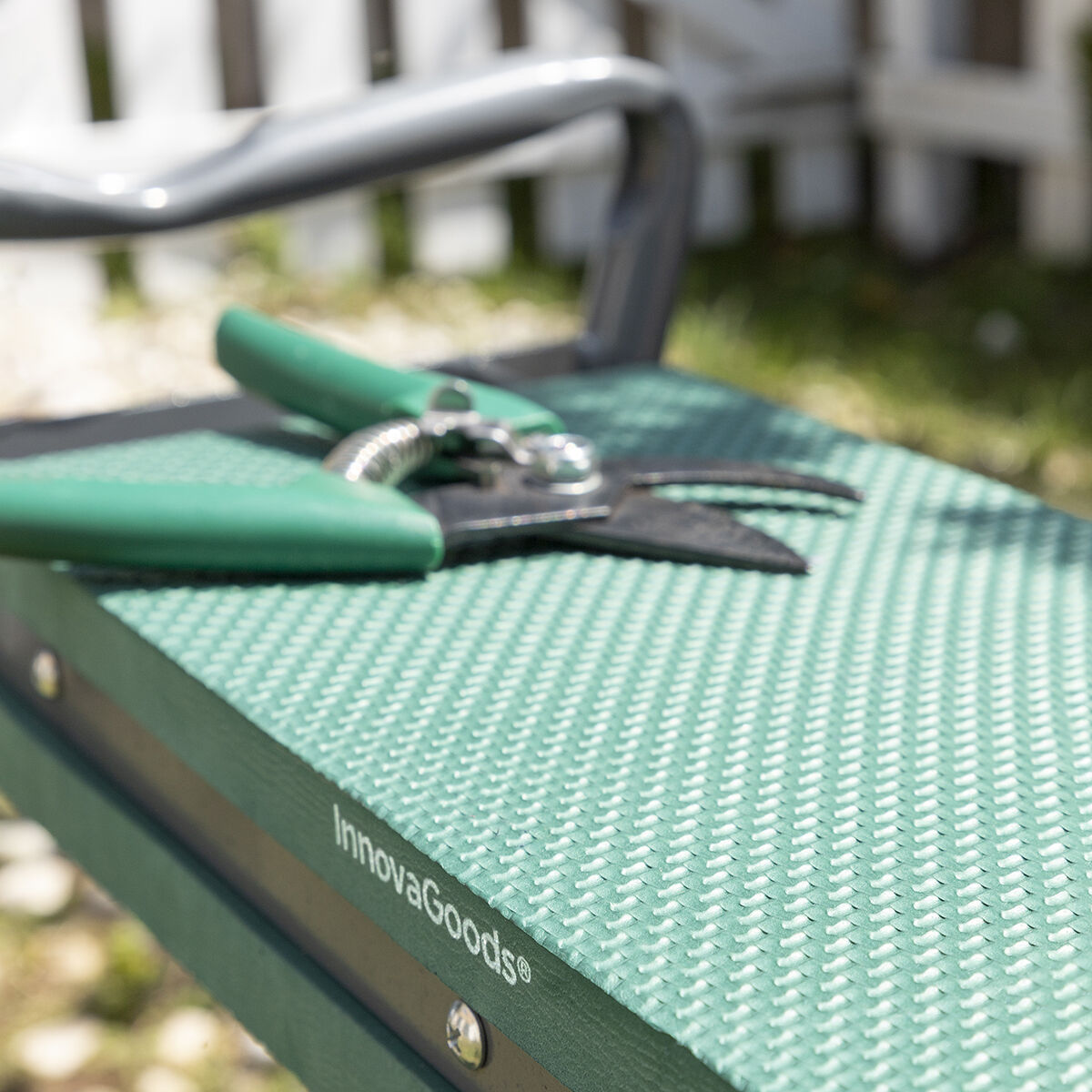 3-in-1 Klappbarer Gartenhocker mit Werkzeugtasche Situl InnovaGoods