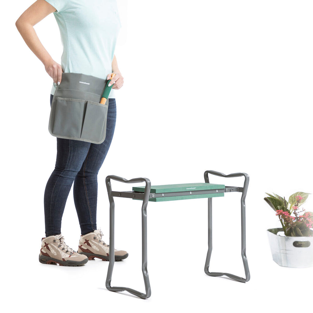 3-in-1 Klappbarer Gartenhocker mit Werkzeugtasche Situl InnovaGoods