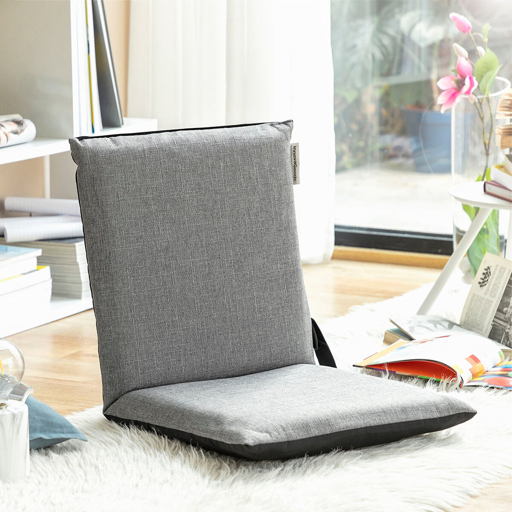 InnovaGoods Sitinel Bodenstuhl mit verstellbarer Rückenlehne – 6 Positionen