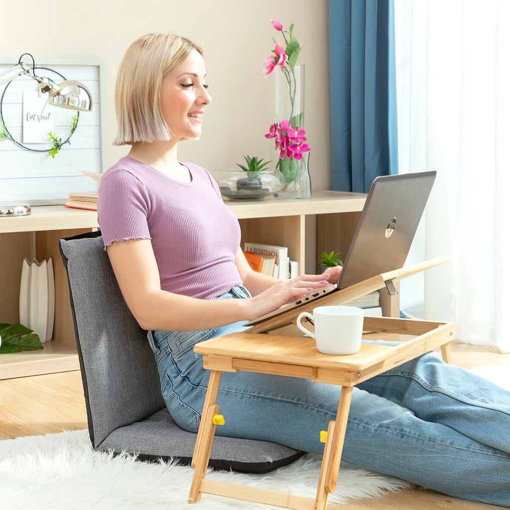 InnovaGoods Sitinel Bodenstuhl mit verstellbarer Rückenlehne – 6 Positionen